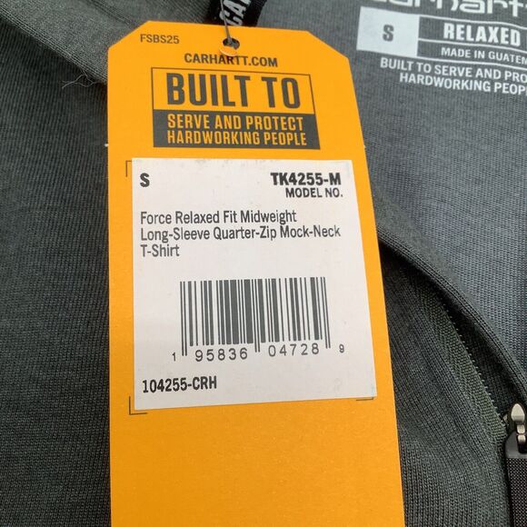 Carhartt Force Relaxed Fit Midweight Long Sleeve 1/4 Zip Pullover Size S NWT - Picture 6 of 9